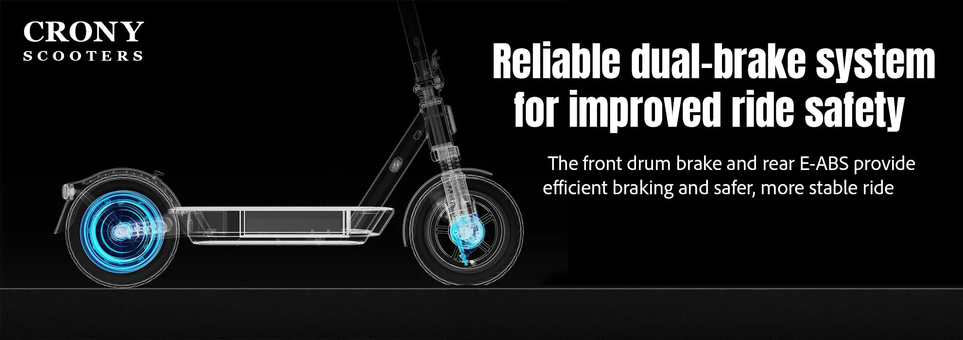 Crony XM Max – Folding Commuter Electric Scooter (350W, 55 KM/H) hero 5