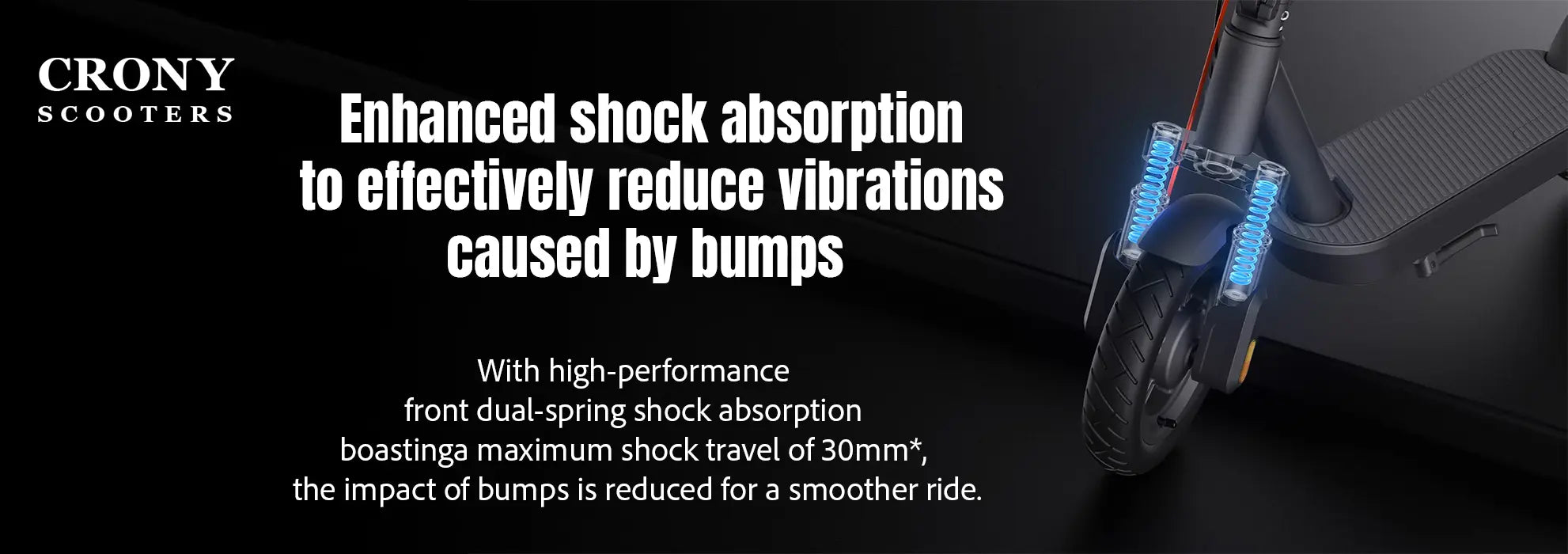 Crony XM Max – Folding Commuter Electric Scooter (350W, 55 KM/H) hero 3