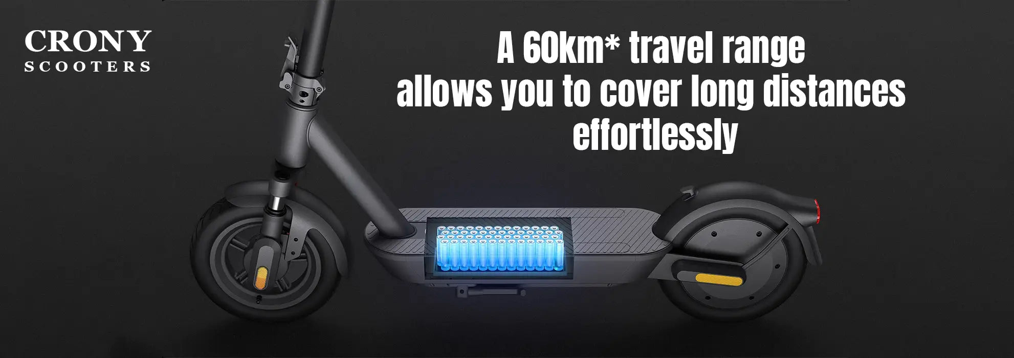 Crony XM Max – Folding Commuter Electric Scooter (350W, 55 KM/H) hero 4