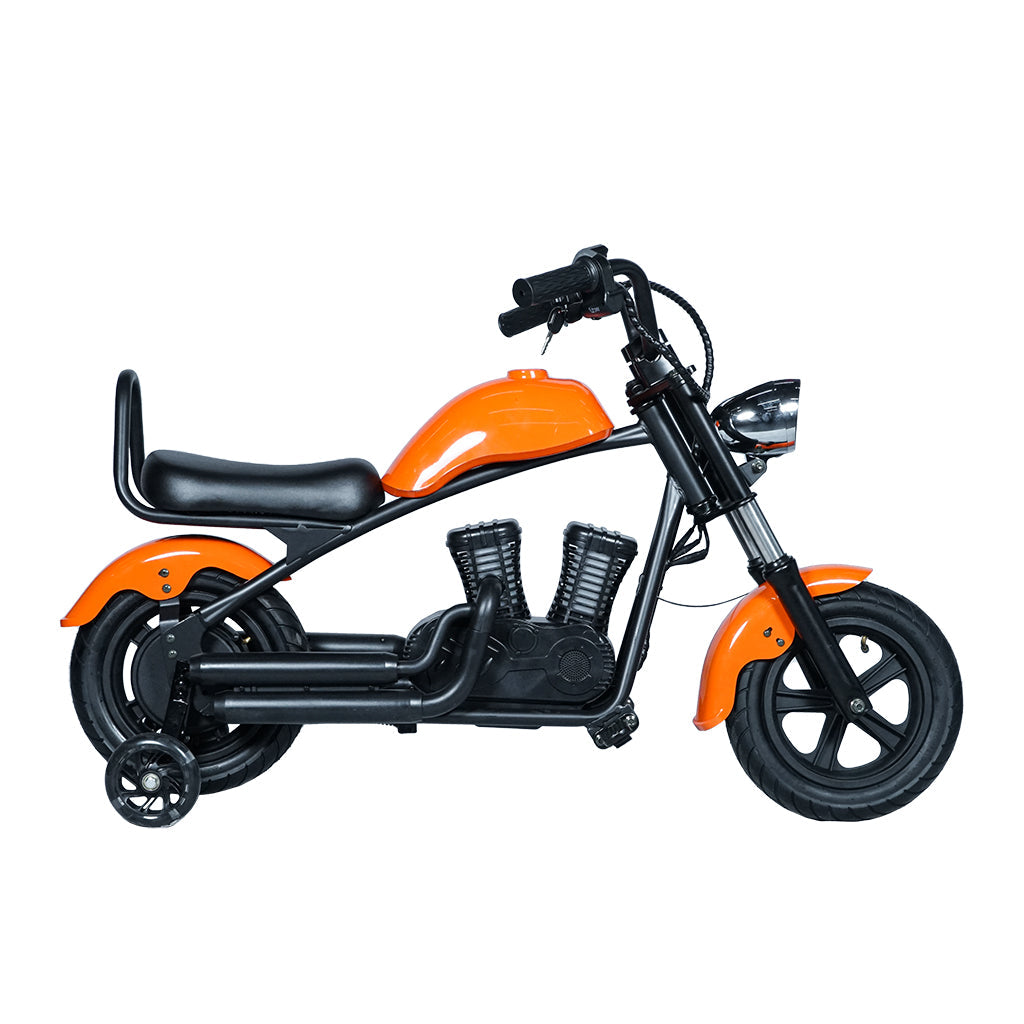 CRONY YY-7S8P Electric Scooter 180W Motor 24V/5.2AH Battery 10-12KM Range Front Suspension Normal Brake LCD Display Harley Motorcycle Electric Motorcycle