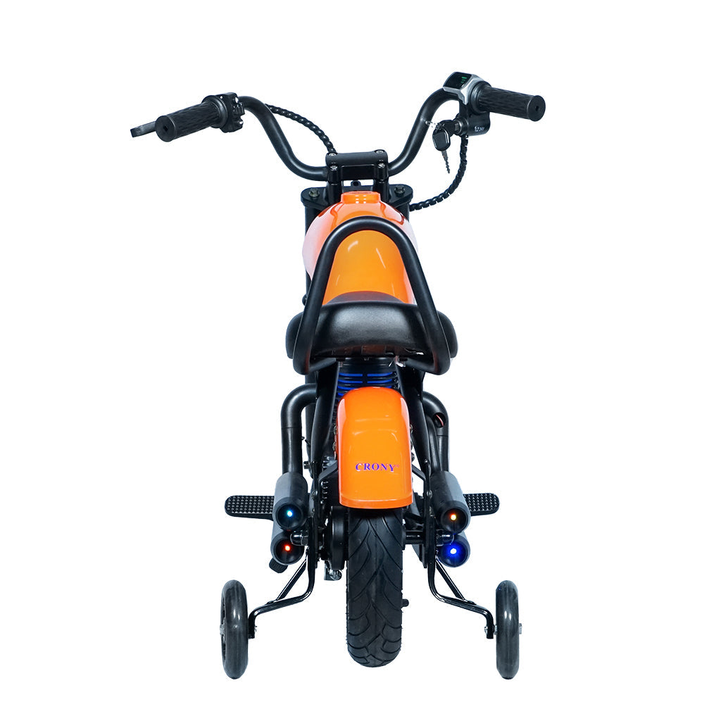 CRONY YY-7S8P Electric Scooter 180W Motor 24V/5.2AH Battery 10-12KM Range Front Suspension Normal Brake LCD Display Harley Motorcycle Electric Motorcycle