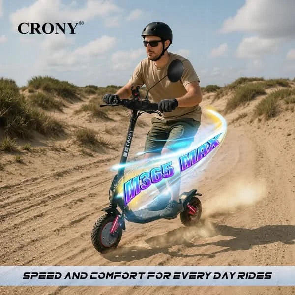 Crony M365 Max – Dual Suspension Electric Scooter (500W, 55 KM/H)