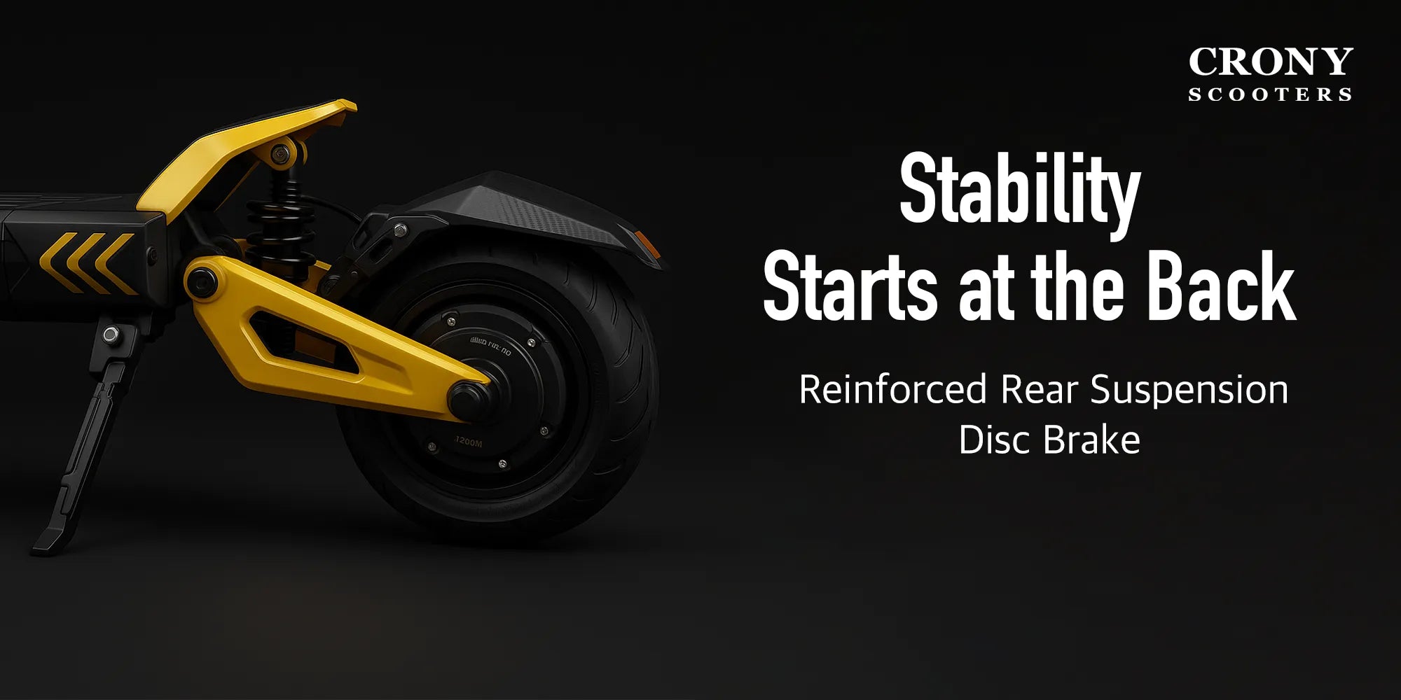 Crony V8 – Dual Motor Electric Scooter (1600Wx2, 80 KM/H, Detachable Battery) hero 3