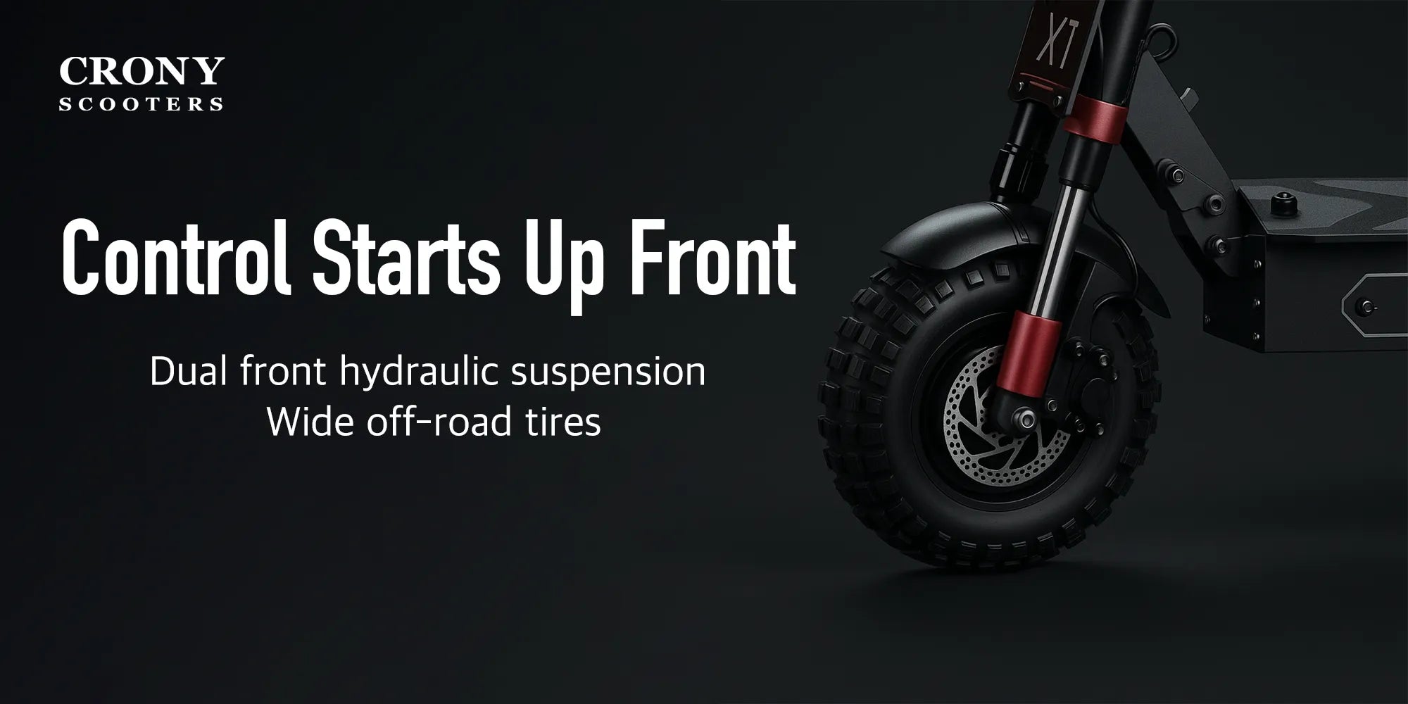 Crony X7 – Off-Road Dual Motor Electric Scooter (5000Wx2, 130KM/H) hero 3