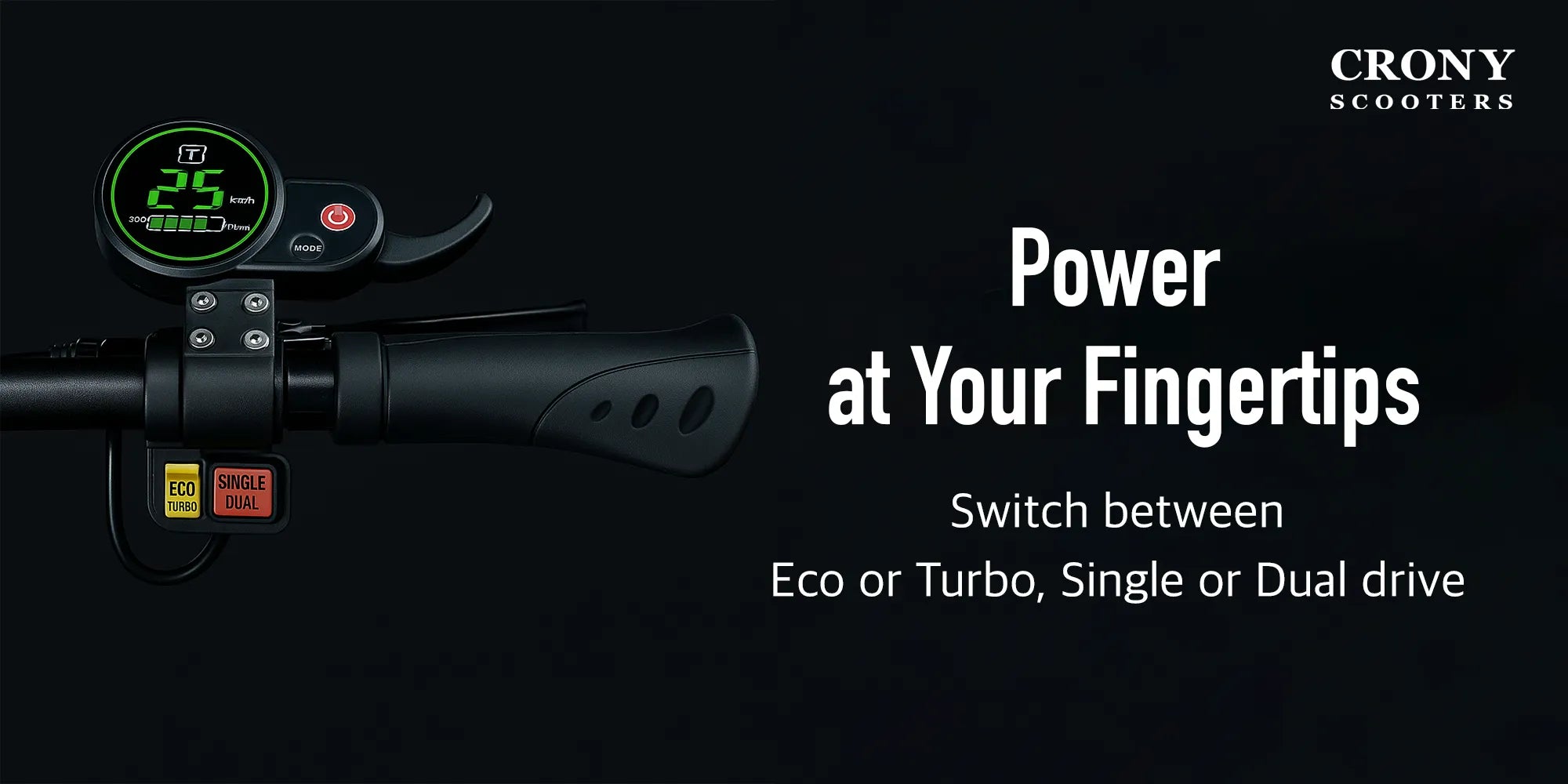 Crony X7 – Off-Road Dual Motor Electric Scooter (5000Wx2, 130KM/H) hero 4