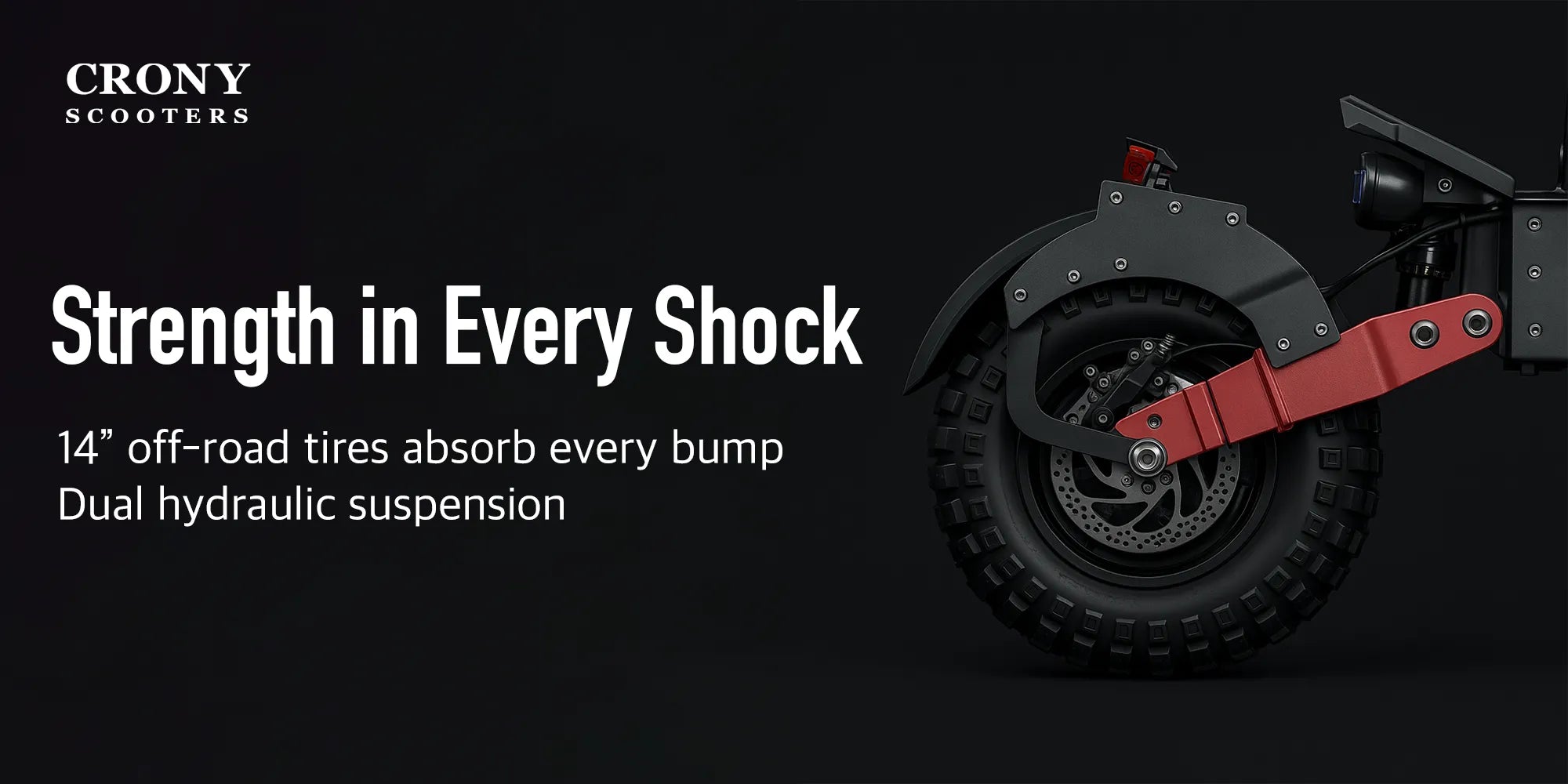 Crony X7 – Off-Road Dual Motor Electric Scooter (5000Wx2, 130KM/H) hero 6