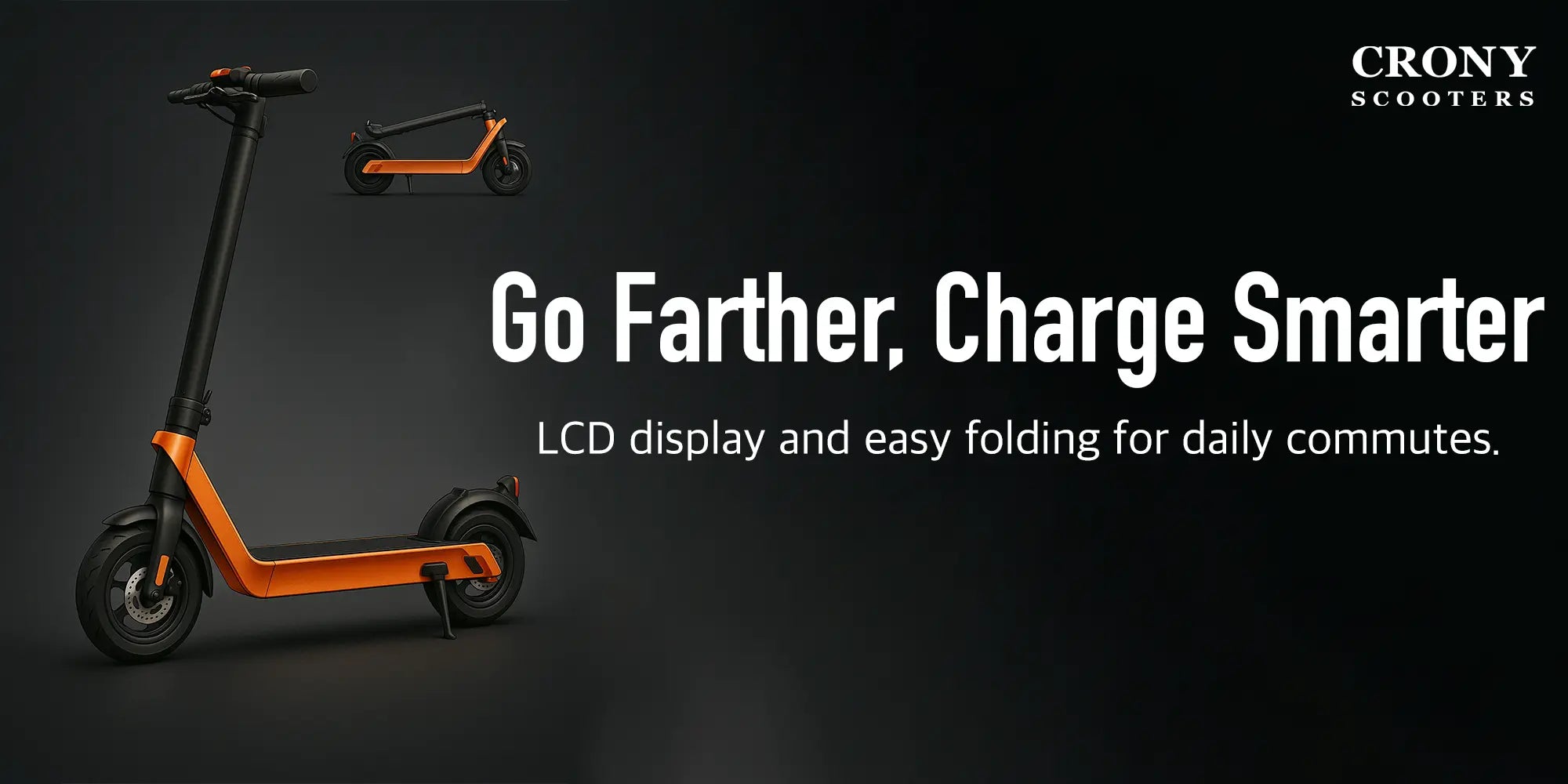 Crony X9 Plus – Long Range Electric Scooter (500W, 65 KM Range) hero 2