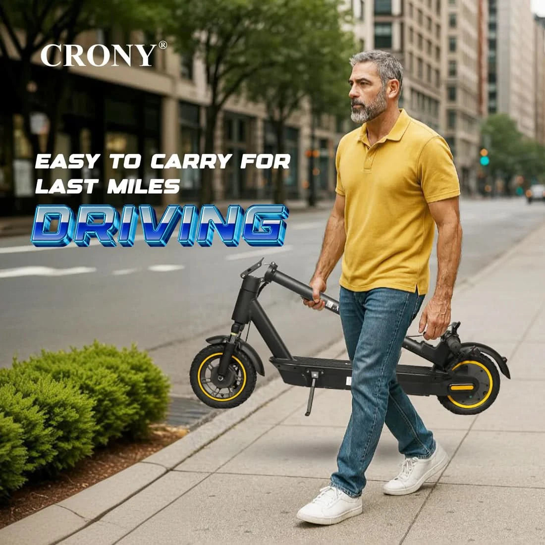 Crony XM Max – Folding Commuter Electric Scooter (350W, 55 KM/H)