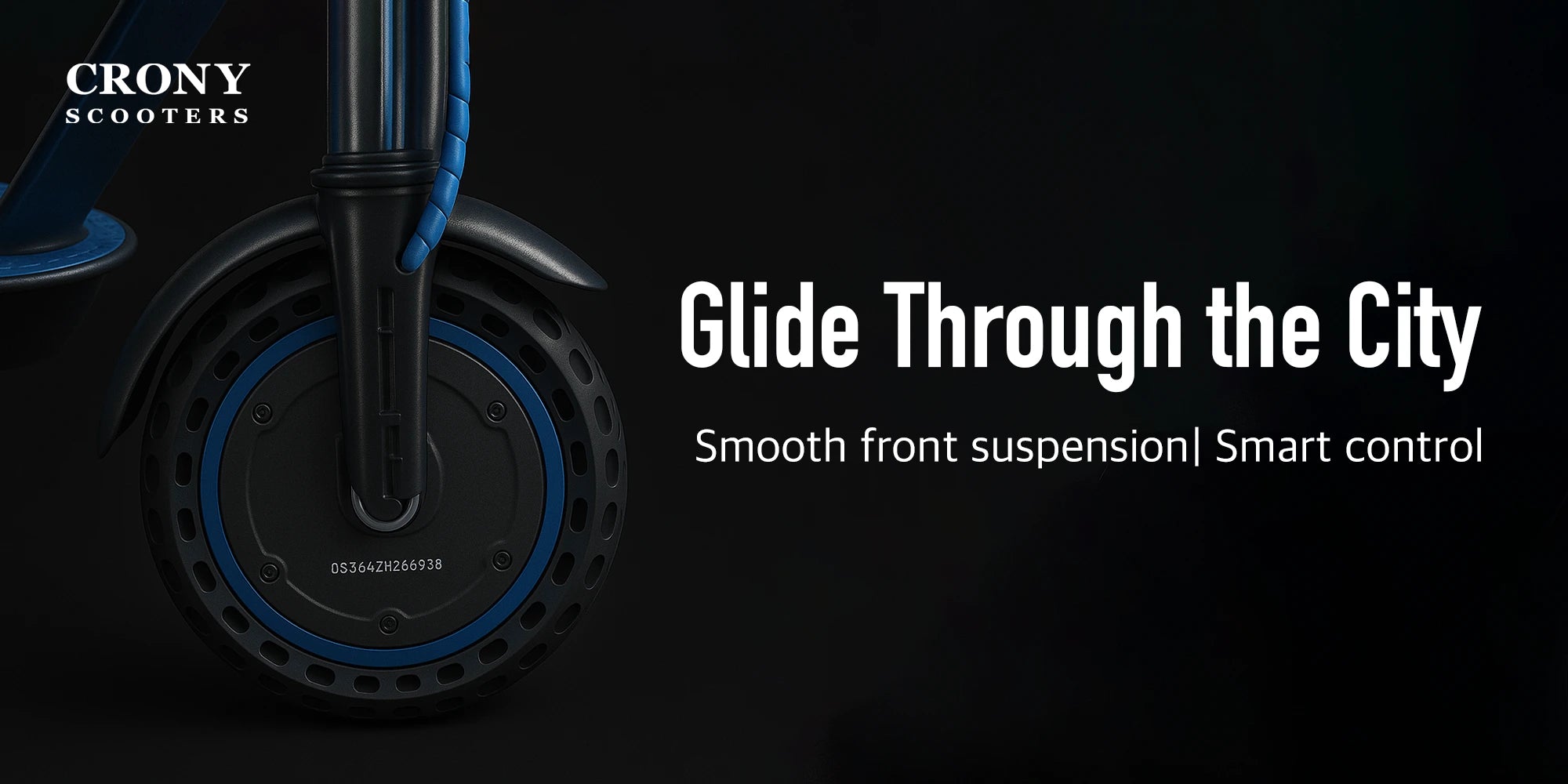 Crony XM M365 – Electric Scooter with Front Suspension (250W, 45KM/H) hero 3