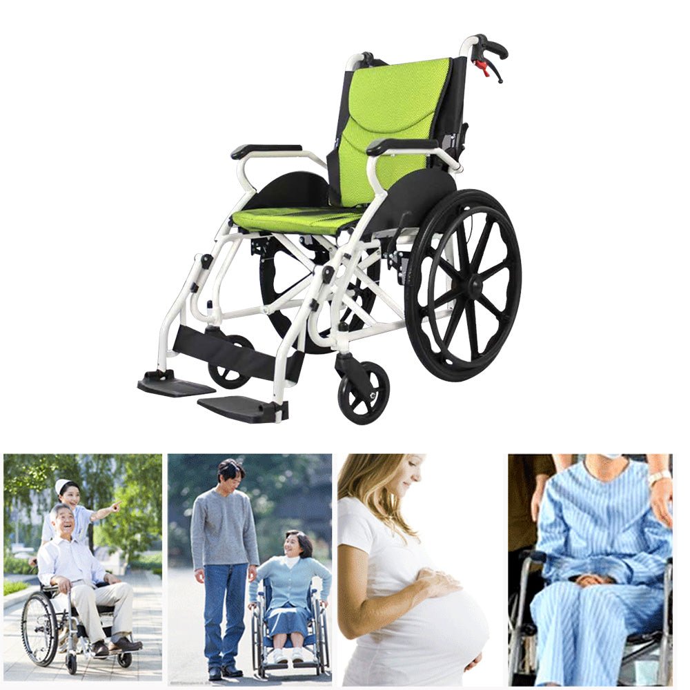 CRONY 6012-20 Hand-pushed Collapsible wheelchair With toilet Convenient four-brake folding Wheelchairs