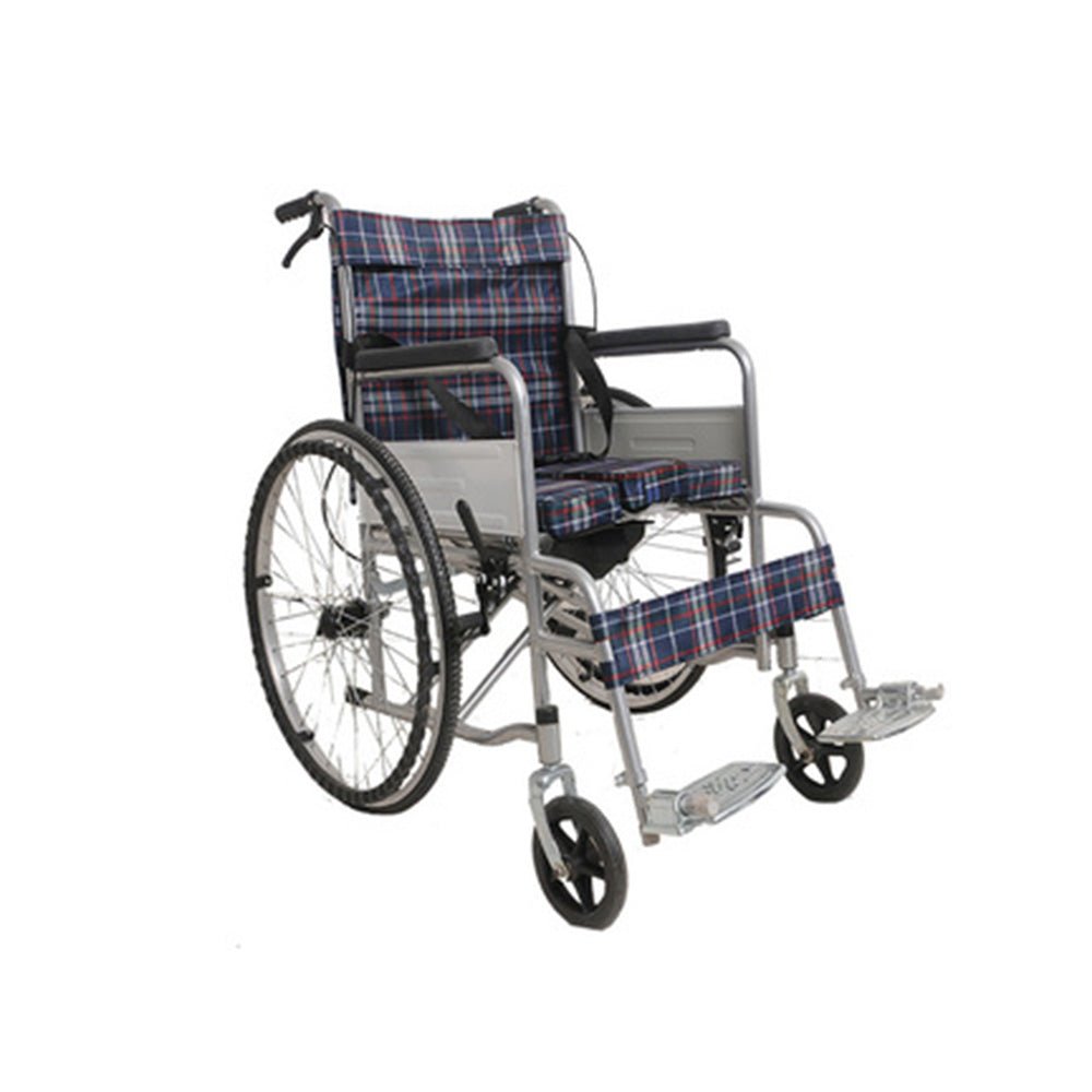 CRONY XT-T-007 Hand-pushed wheelchair With toilet Convenient four-brake wheelchair multifunctional folding Wheelchairs
