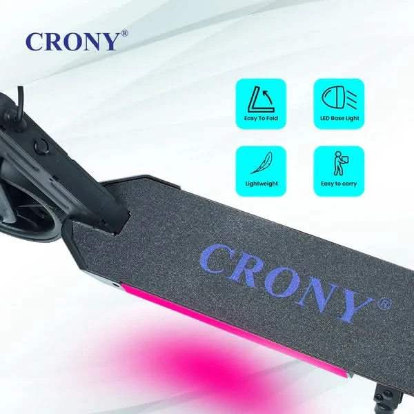 Crony S32 – Kids Electric Scooter (130W, 16 KM/H, LED Lights)
