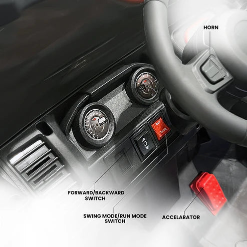 Crony CN-016 – Four-Wheel Dual Seat Kids Car (12V, Remote Control, LED Lights)
