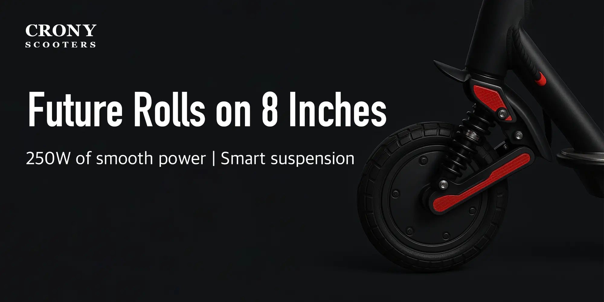 Crony XM M365 High Config – 8” LED Electric Scooter (250W, APP Control) hero 2