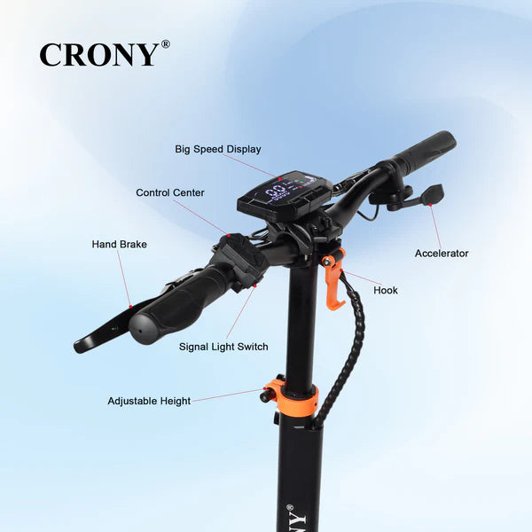 Crony D2 Pro – High Speed Electric Scooter (1500W, 70 KM/H, Dual Suspension)