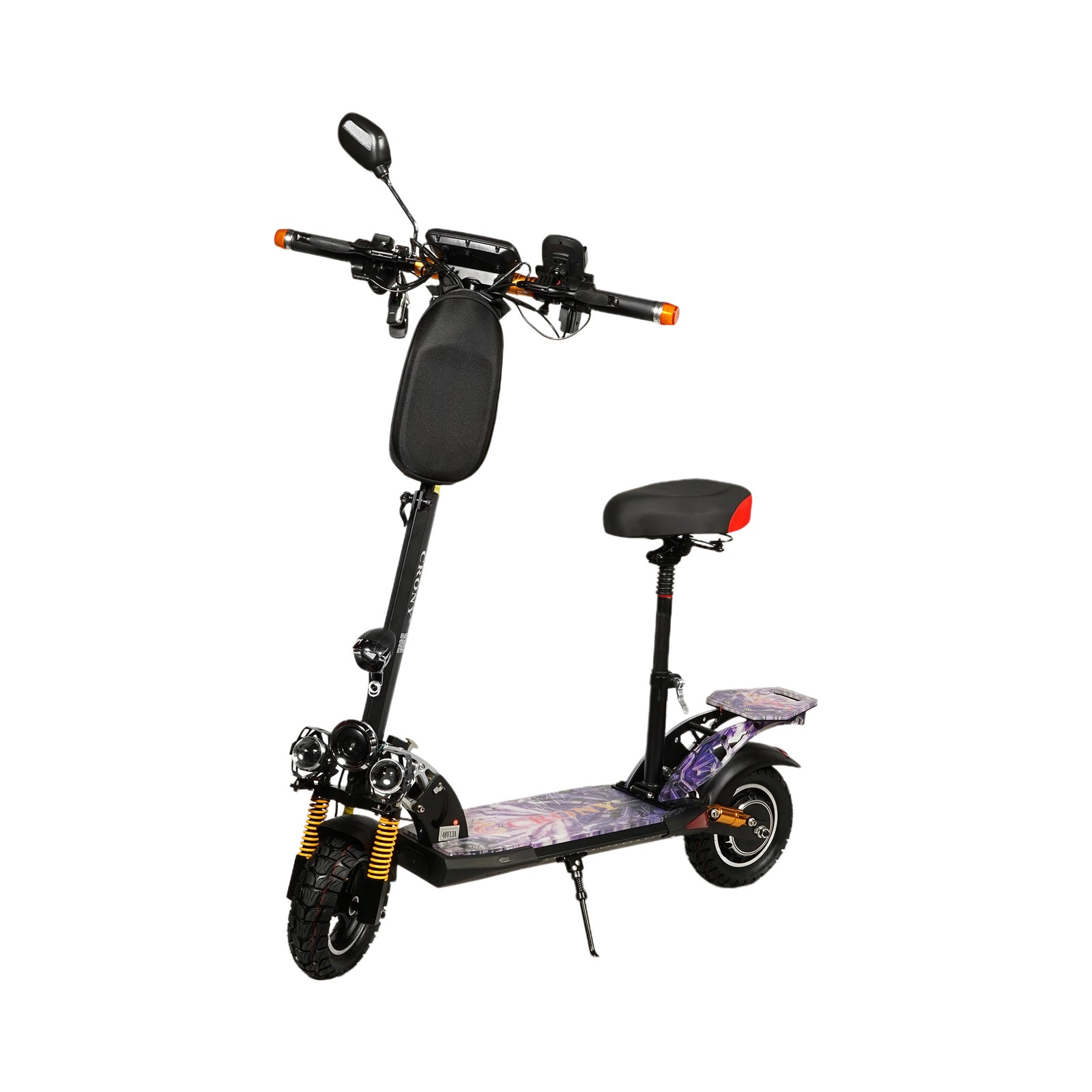 CRONY V10+LED 1500W 10 inch Wide tire High configuration E-Scooter High Speed electric Scooter For Outdoor Road -2