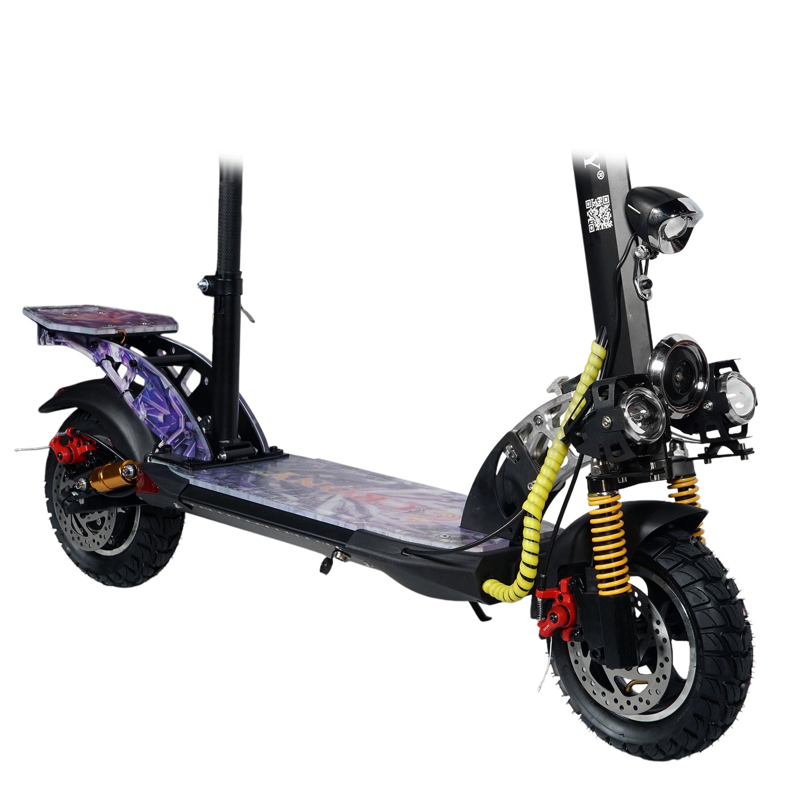 CRONY V10+LED 1500W 10 inch Wide tire High configuration E-Scooter High Speed electric Scooter For Outdoor Road -2