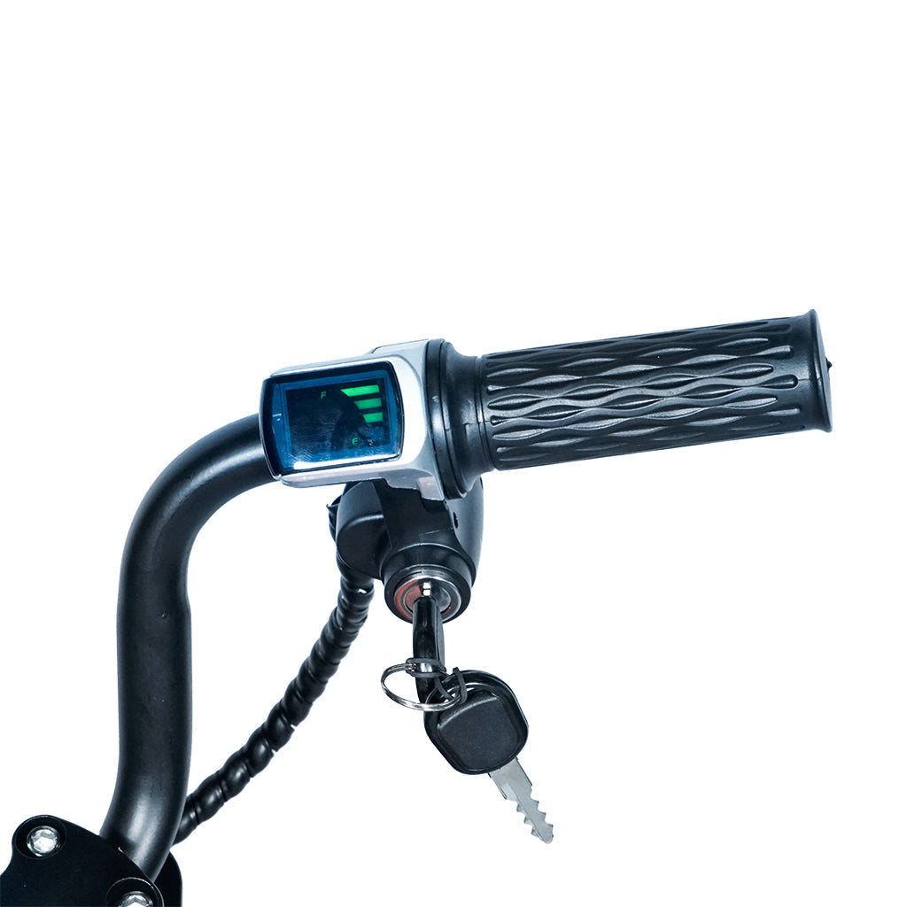 CRONY YY-7S8P Electric Scooter 180W Motor 24V/5.2AH Battery 10-12KM Range Front Suspension Normal Brake LCD Display Harley Motorcycle Electric Motorcycle