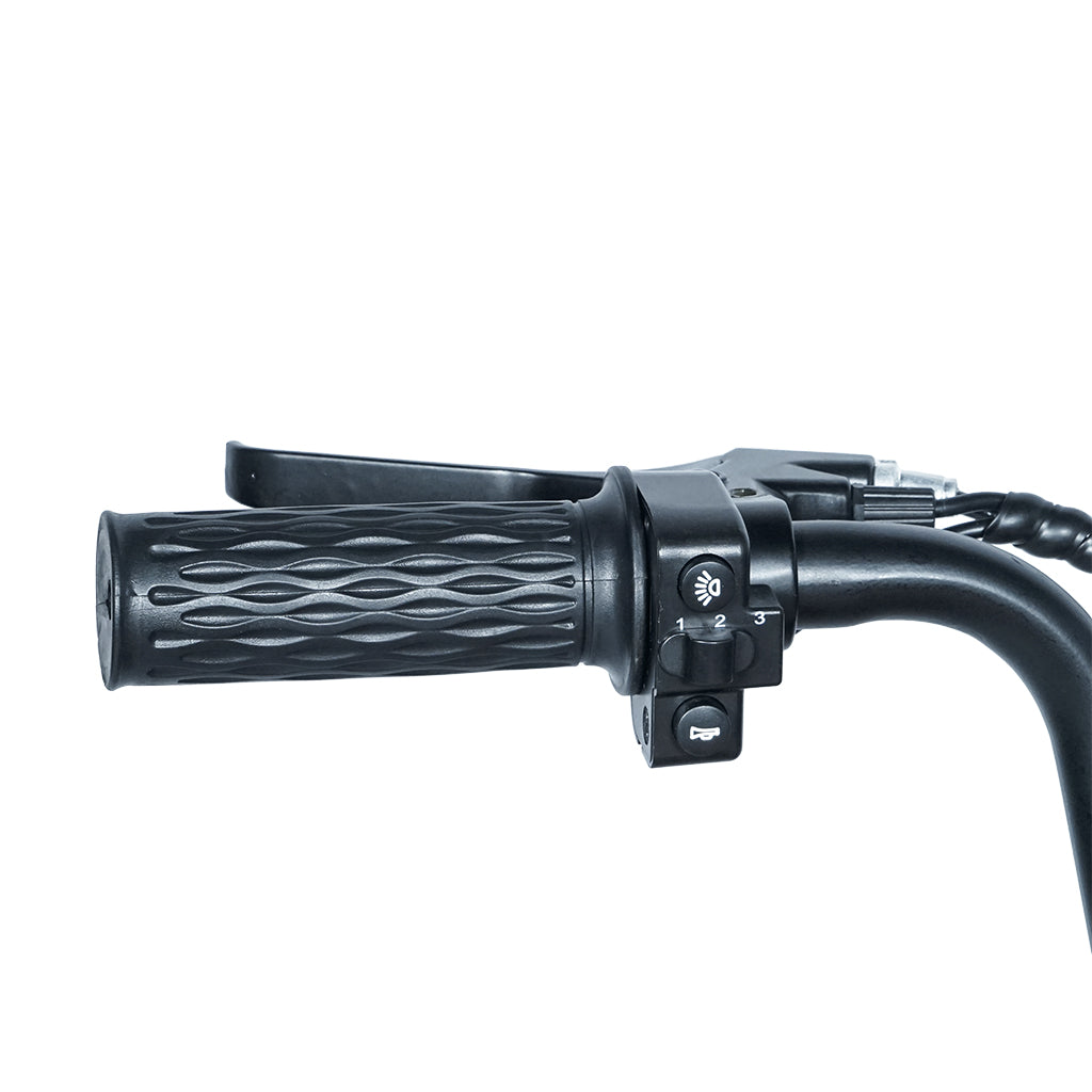 CRONY YY-7S8P Electric Scooter 180W Motor 24V/5.2AH Battery 10-12KM Range Front Suspension Normal Brake LCD Display Harley Motorcycle Electric Motorcycle