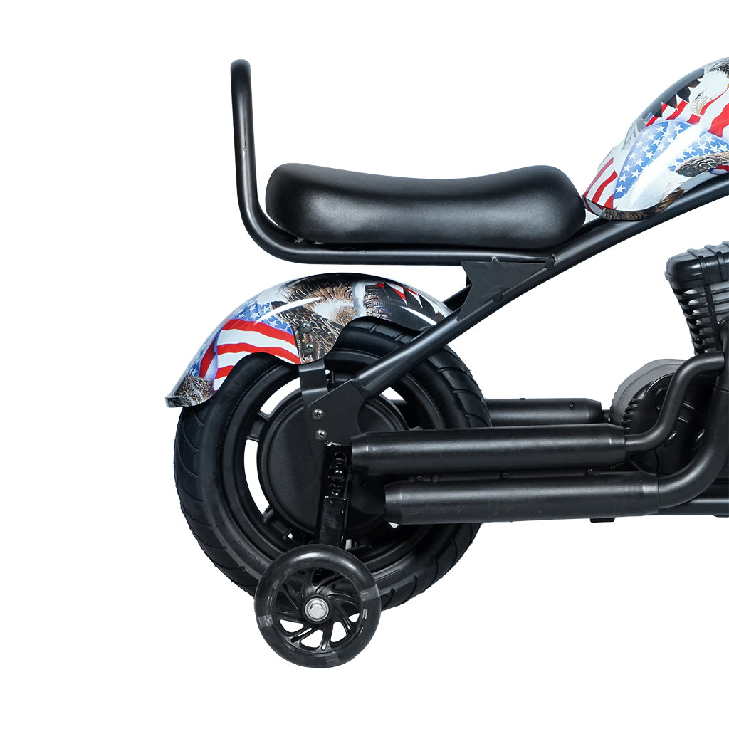 CRONY YY-7S8P Electric Scooter 180W Motor 24V/5.2AH Battery 10-12KM Range Front Suspension Normal Brake LCD Display Harley Motorcycle Electric Motorcycle