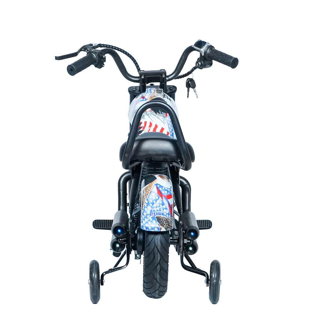 CRONY YY-7S8P Electric Scooter 180W Motor 24V/5.2AH Battery 10-12KM Range Front Suspension Normal Brake LCD Display Harley Motorcycle Electric Motorcycle