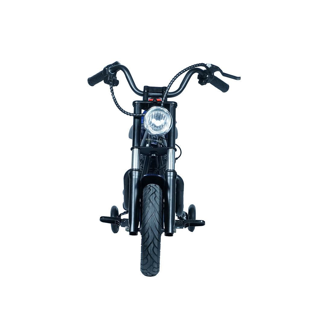 CRONY YY-7S8P Electric Scooter 180W Motor 24V/5.2AH Battery 10-12KM Range Front Suspension Normal Brake LCD Display Harley Motorcycle Electric Motorcycle