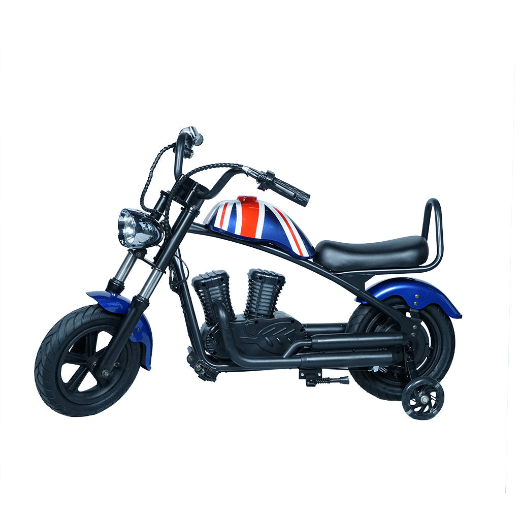 CRONY YY-7S8P Electric Scooter 180W Motor 24V/5.2AH Battery 10-12KM Range Front Suspension Normal Brake LCD Display Harley Motorcycle Electric Motorcycle