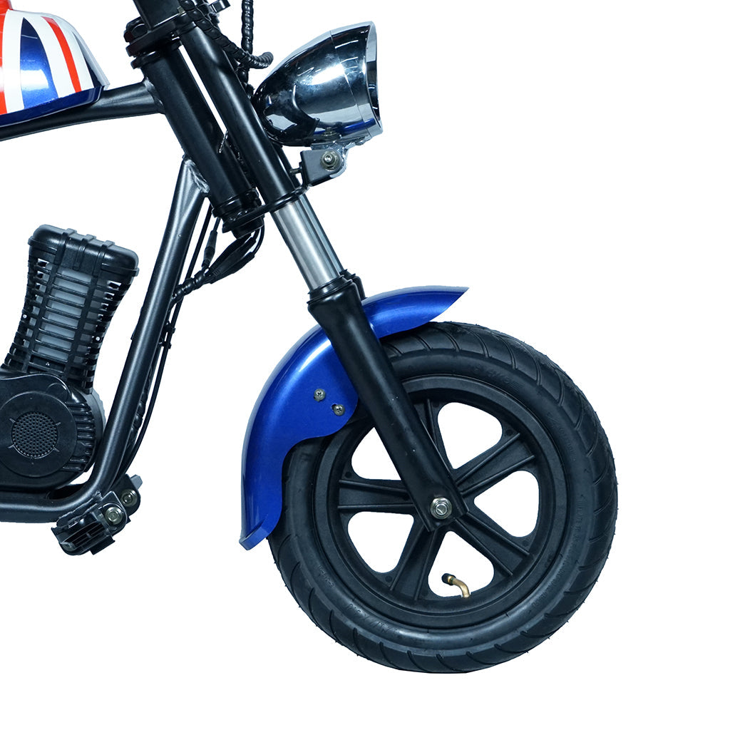 CRONY YY-7S8P Electric Scooter 180W Motor 24V/5.2AH Battery 10-12KM Range Front Suspension Normal Brake LCD Display Harley Motorcycle Electric Motorcycle