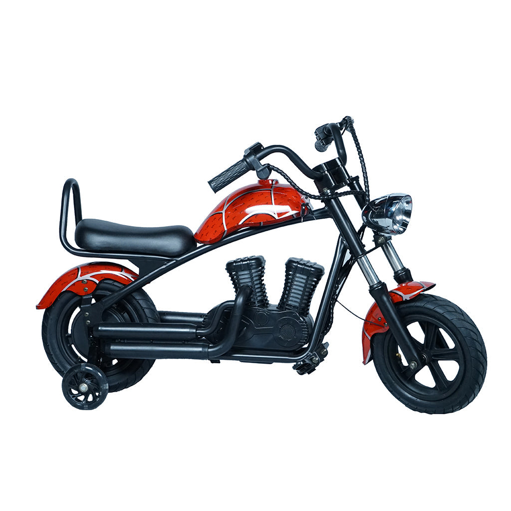 CRONY YY-7S8P Electric Scooter 180W Motor 24V/5.2AH Battery 10-12KM Range Front Suspension Normal Brake LCD Display Harley Motorcycle Electric Motorcycle