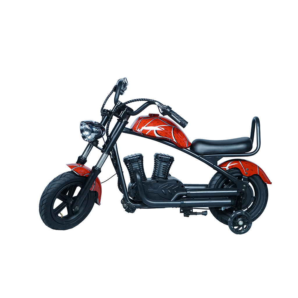 CRONY YY-7S8P Electric Scooter 180W Motor 24V/5.2AH Battery 10-12KM Range Front Suspension Normal Brake LCD Display Harley Motorcycle Electric Motorcycle