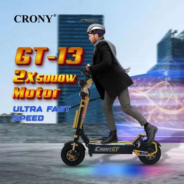 Crony GT-13 – Off-Road Dual Motor Electric Scooter (5000Wx2, 130 KM/H)