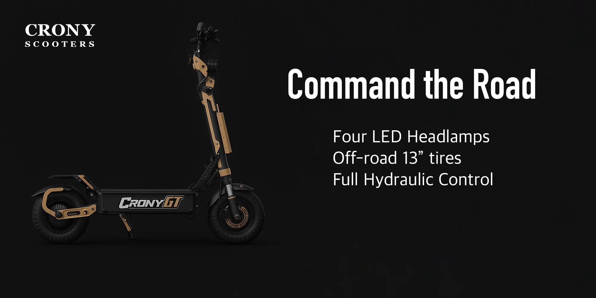 Crony GT-13 – Off-Road Dual Motor Electric Scooter (5000Wx2, 130 KM/H) hero 2