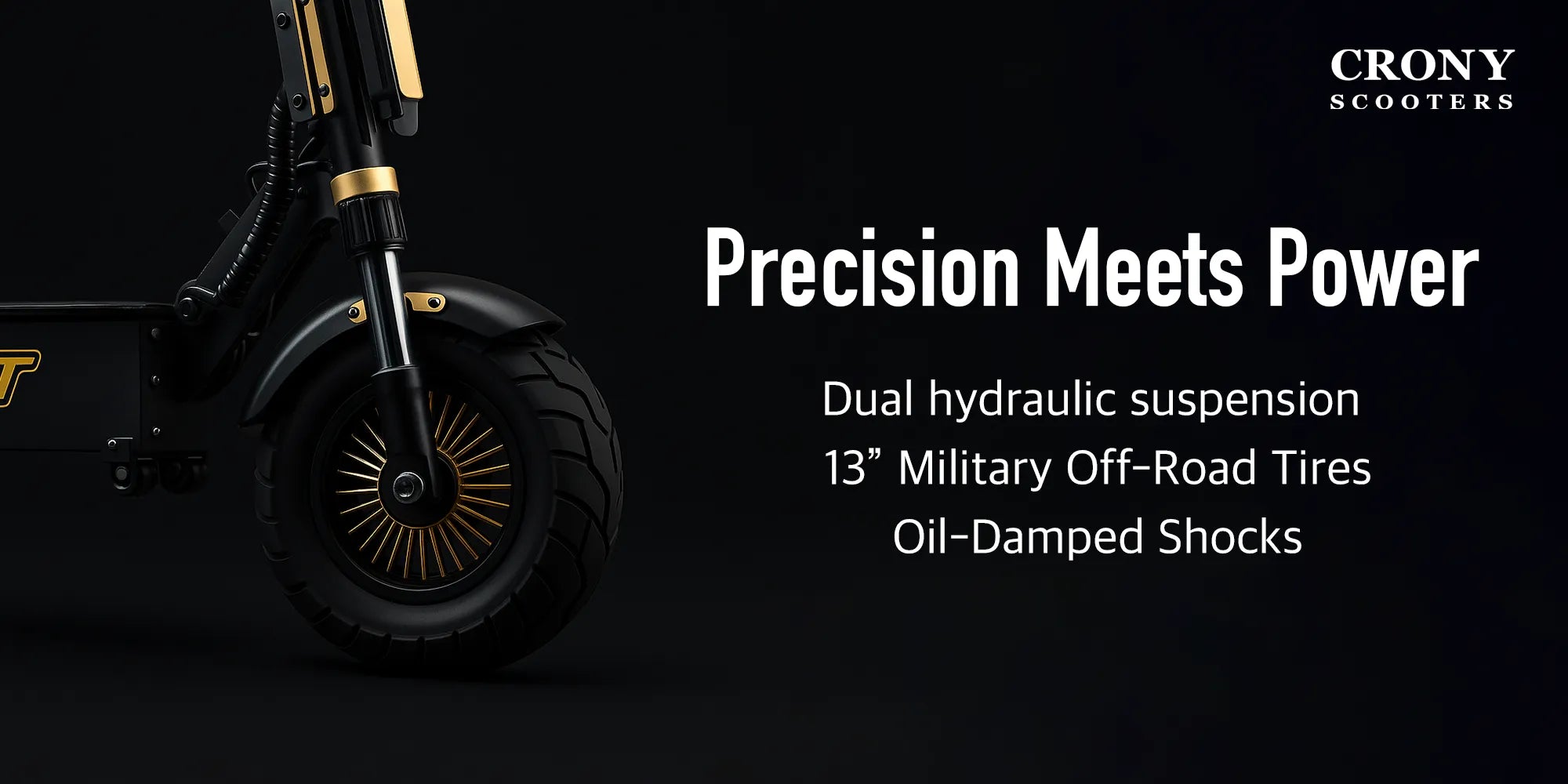 Crony GT-13 – Off-Road Dual Motor Electric Scooter (5000Wx2, 130 KM/H) hero 6