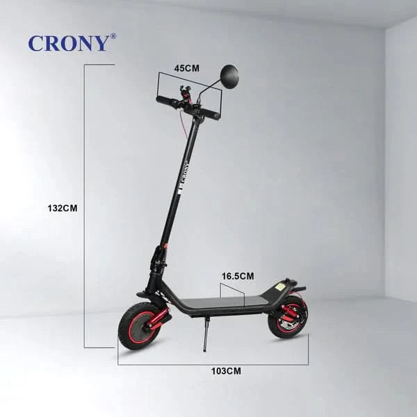 Crony M365 Max – Dual Suspension Electric Scooter (500W, 55 KM/H)
