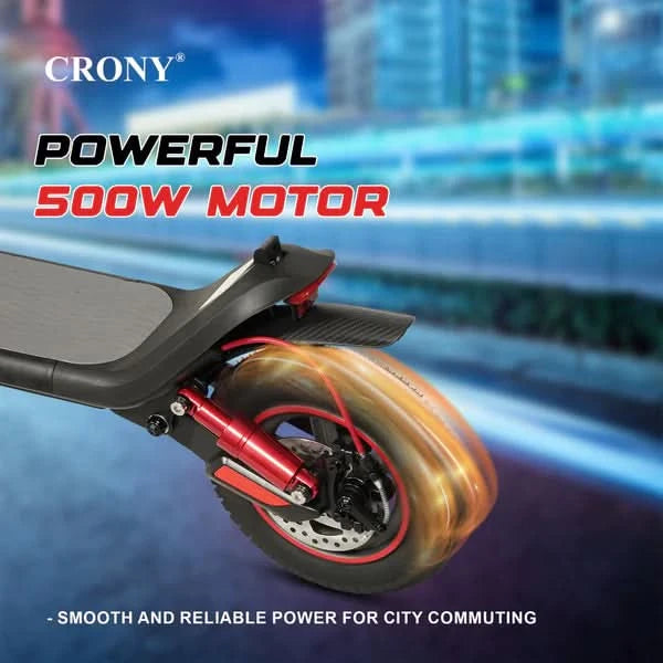Crony M365 Max – Dual Suspension Electric Scooter (500W, 55 KM/H)