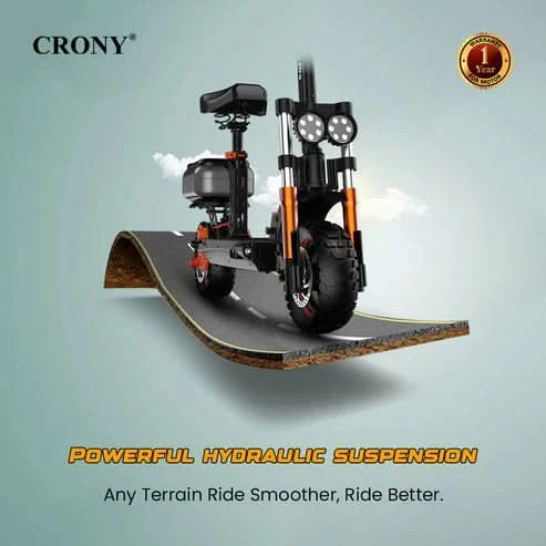 Crony M5 Pro – Powerful Electric Scooter (1500W, 80 KM/H, Dual Suspension)