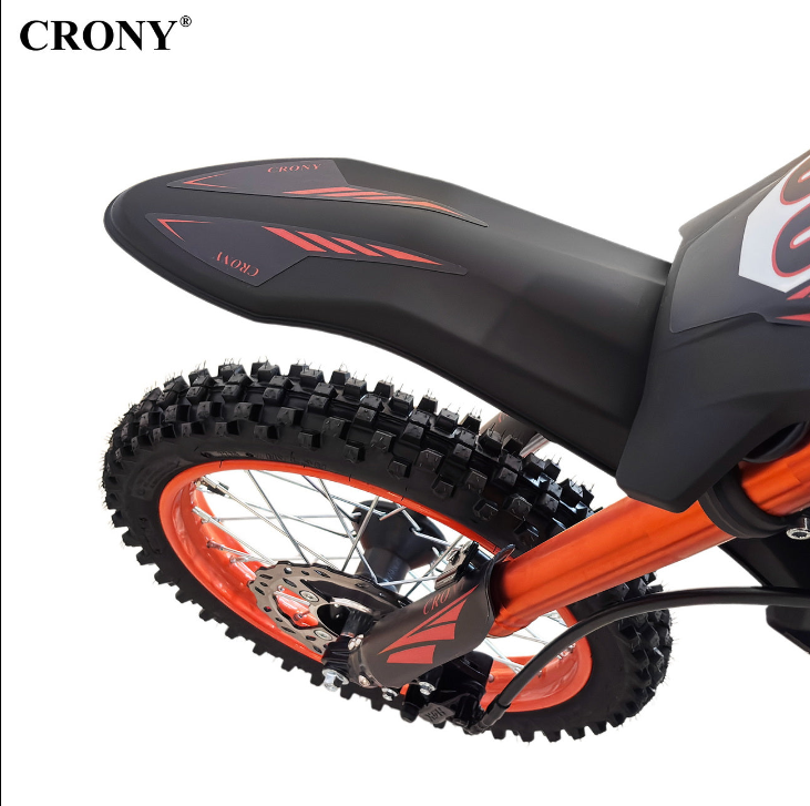 CRONY -01 Premium Electric Off-Road Dirt Bike – 2500W Motor, 48V 24Ah Battery, 68KM/H Speed, Dual Suspension, Disc Brakes, LED Headlamp, Bluetooth Speaker & Phone Holder.