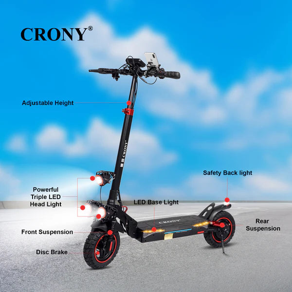 Crony T4 Big Display with Seat – High Speed Electric Scooter (2000W, 65 KM/H)
