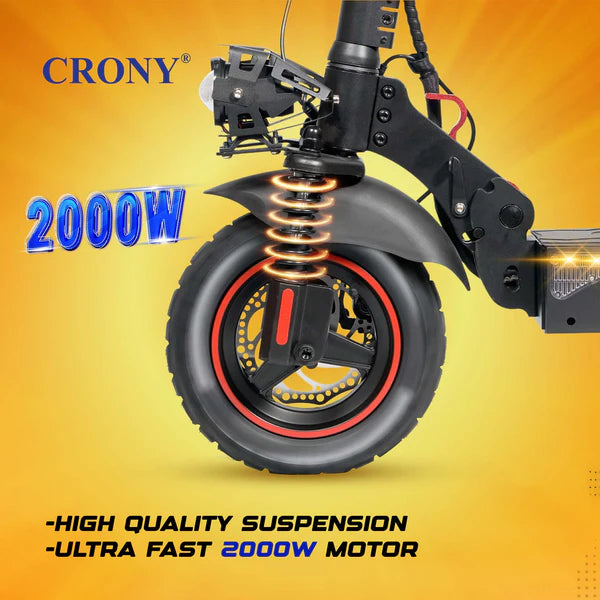 Crony T4 Big Display with Seat – High Speed Electric Scooter (2000W, 65 KM/H)