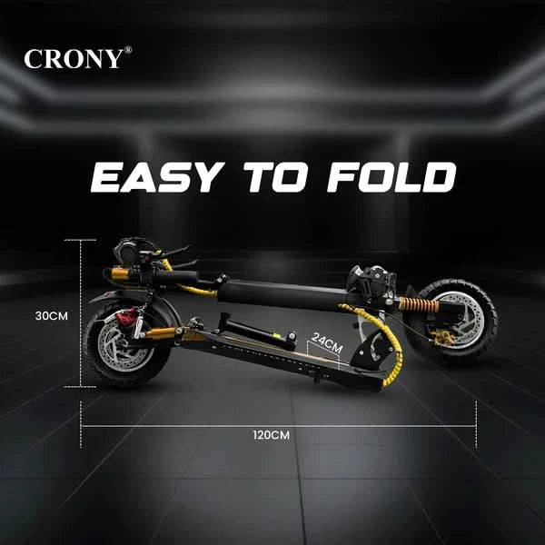 Crony V10+ Pro – High Performance Electric Scooter (1500W, Wide Tire, 68 KM/H)