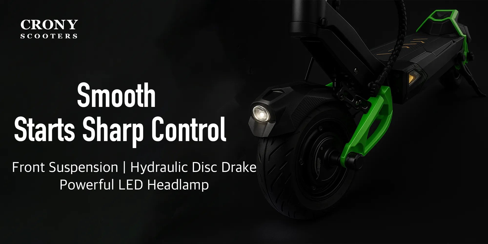 Crony V8 – Dual Motor Electric Scooter (1600Wx2, 80 KM/H, Detachable Battery) hero 2