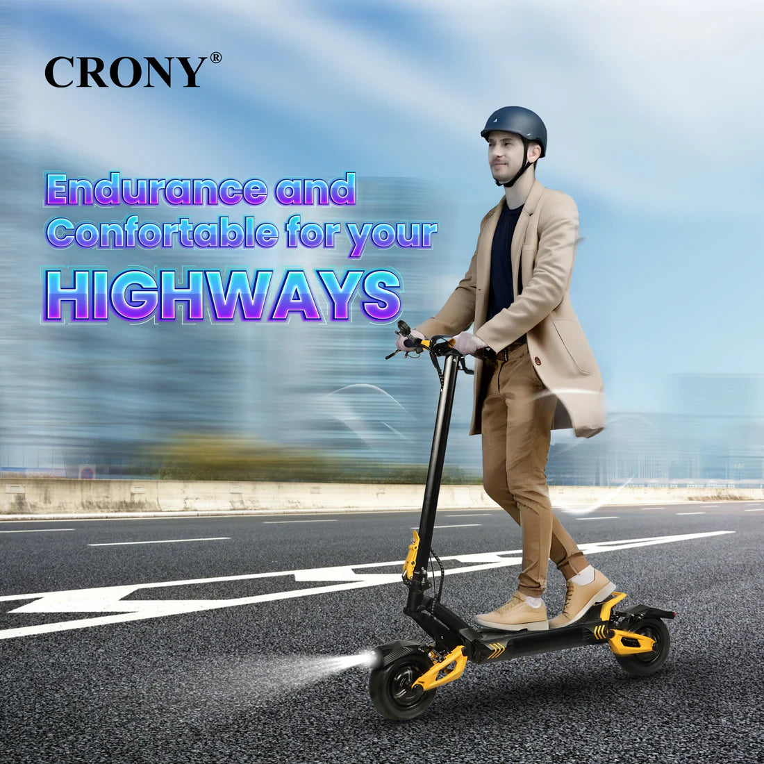 Crony V8 – Dual Motor Electric Scooter (1600Wx2, 80 KM/H, Detachable Battery)