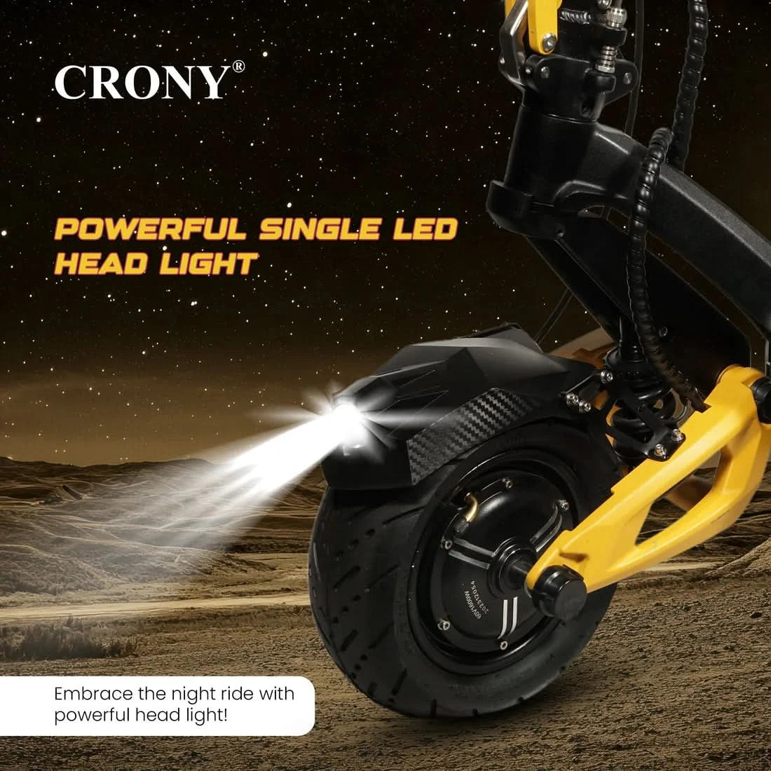 Crony V8 – Dual Motor Electric Scooter (1600Wx2, 80 KM/H, Detachable Battery)