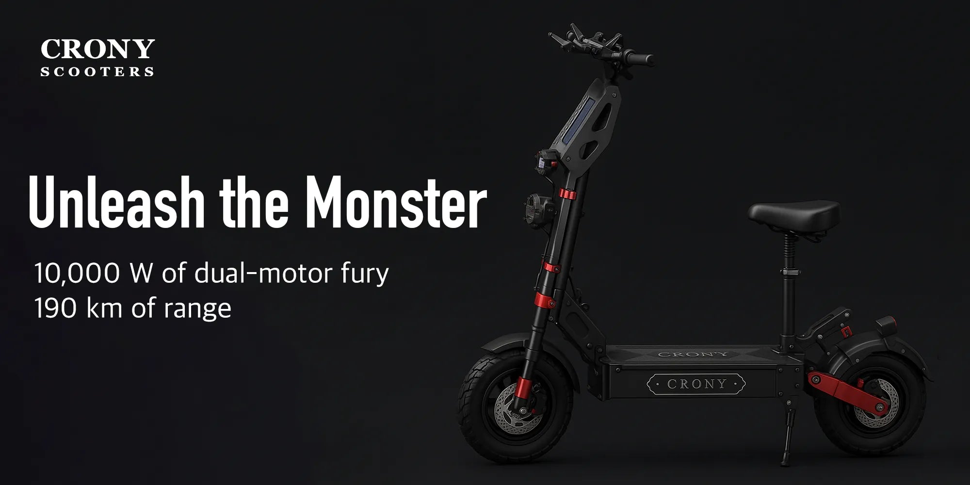Crony X7 – Off-Road Dual Motor Electric Scooter (5000Wx2, 130KM/H) hero 1