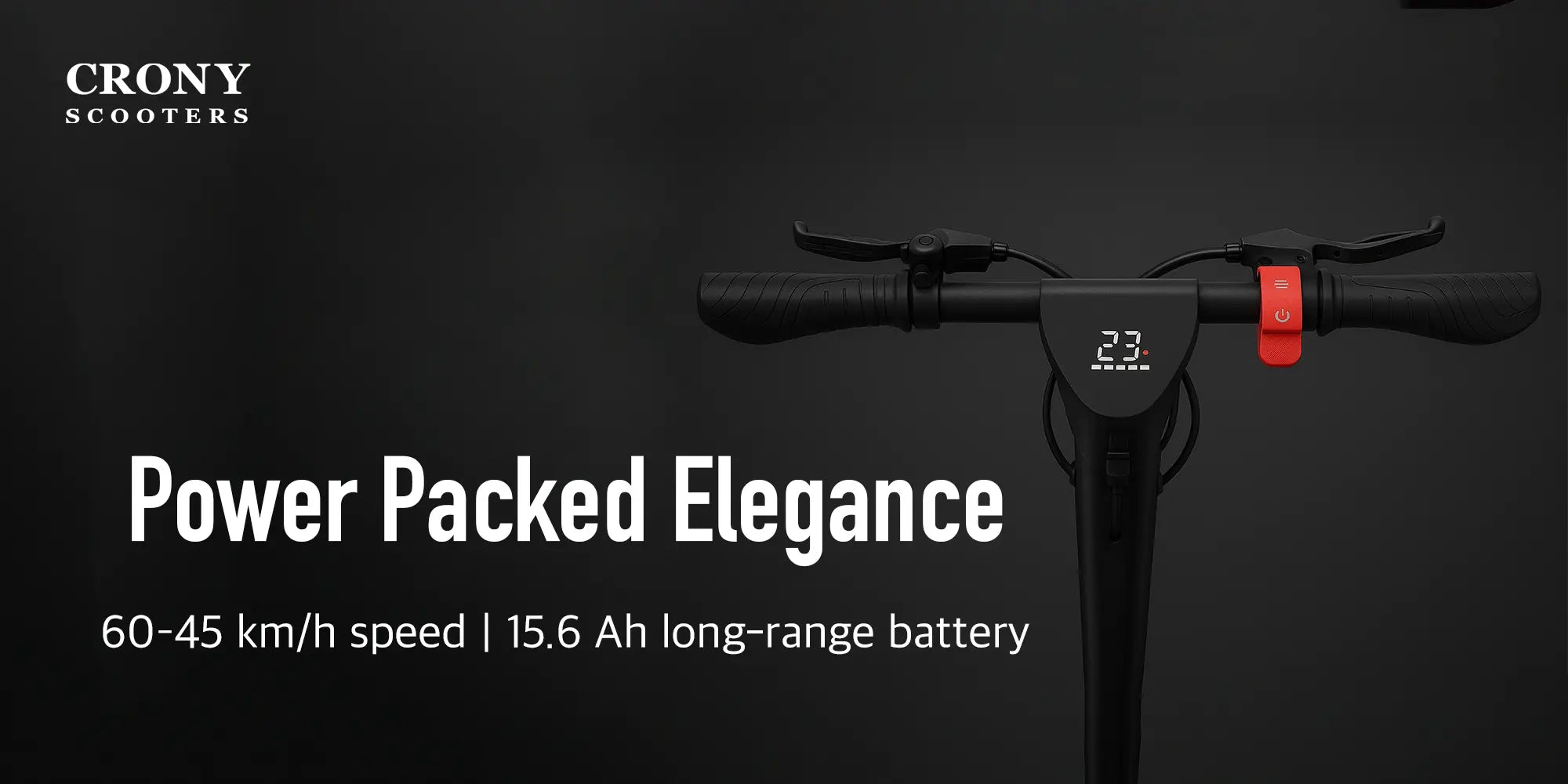 Crony X9 Plus – Long Range Electric Scooter (500W, 65 KM Range) hero 3