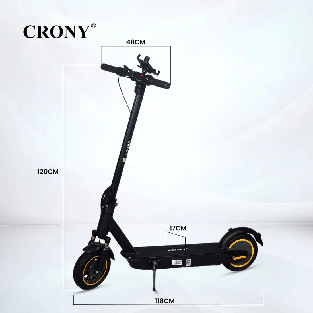 Crony XM Max – Folding Commuter Electric Scooter (350W, 55 KM/H)