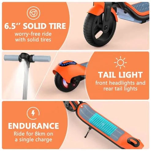 Crony ZL-E7 – Kids Electric Scooter (14 KM/H, Bluetooth, LED Lights)