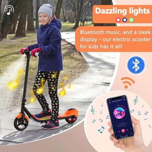 Crony ZL-E7 – Kids Electric Scooter (14 KM/H, Bluetooth, LED Lights)