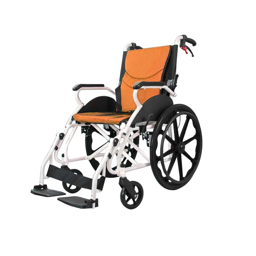 CRONY 6012-20 Hand-pushed Collapsible wheelchair With toilet Convenient four-brake folding Wheelchairs