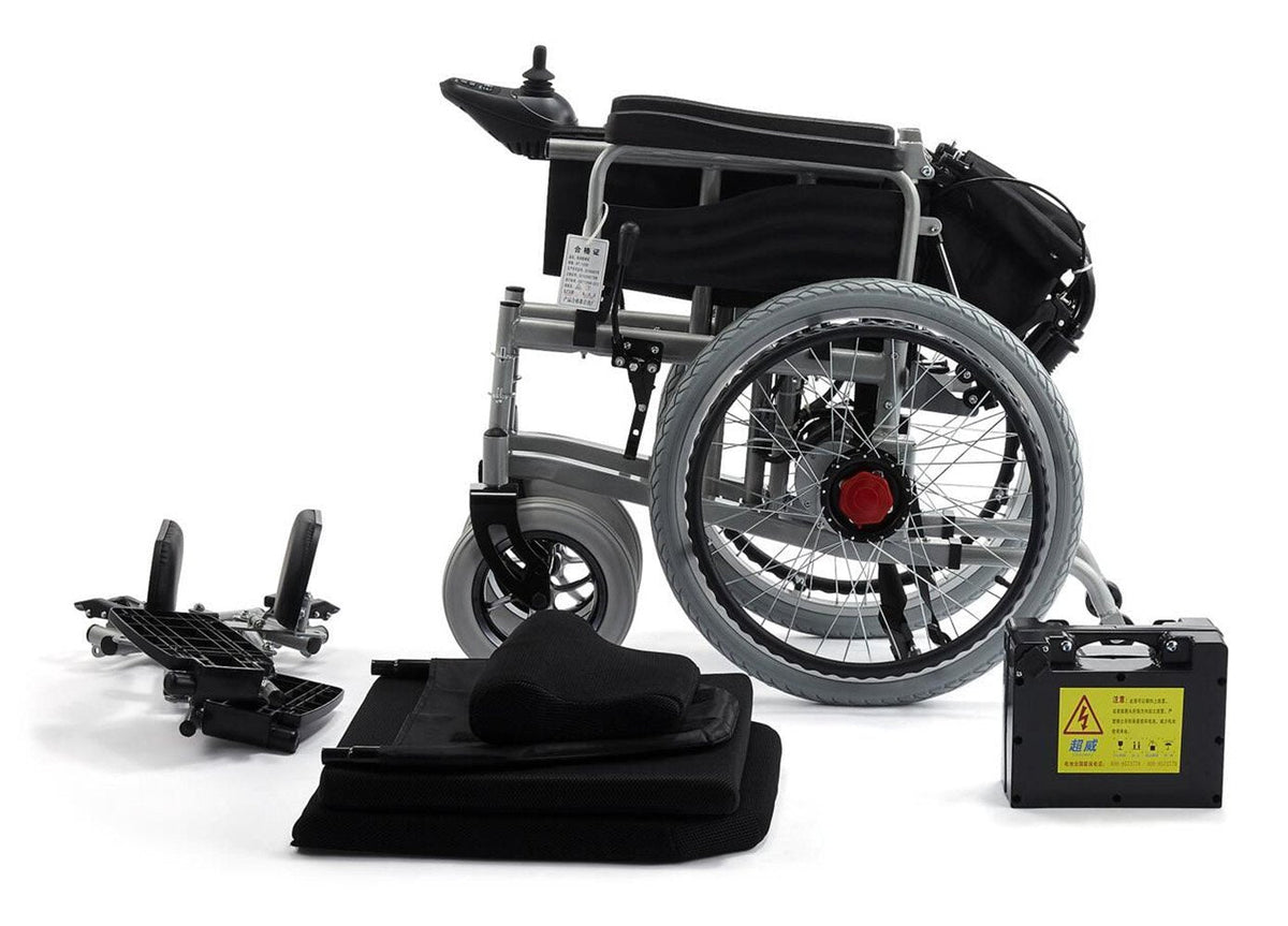 CRONY CN-6005 Electric wheelchair with flatlay Fully Lying Backrest Electric Wheelchair Portable Elderly Automatic Medical Scooter Manual Wheelchairs